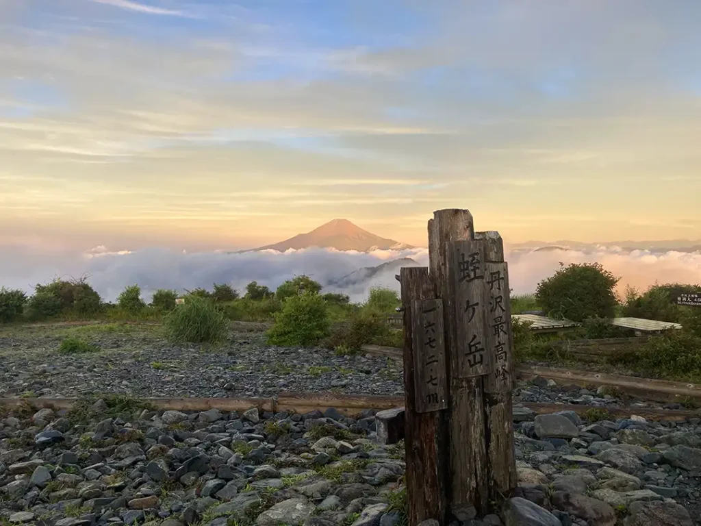 丹沢,鍋割山,塔ノ岳,丹沢山,蛭ヶ岳へ登山