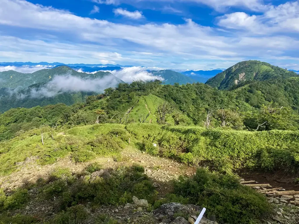 丹沢,鍋割山,塔ノ岳,丹沢山,蛭ヶ岳へ登山