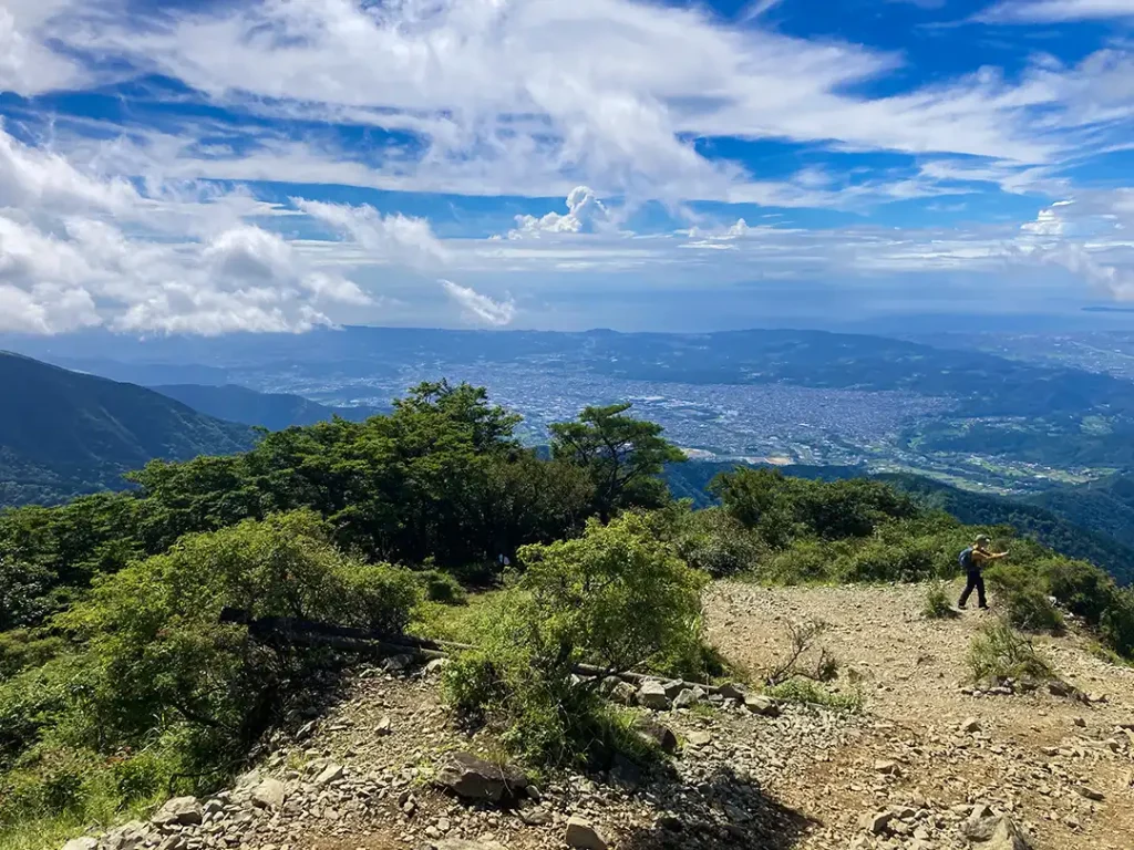 丹沢,鍋割山,塔ノ岳,丹沢山,蛭ヶ岳へ登山