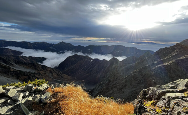 奥穂高岳からの見晴らし